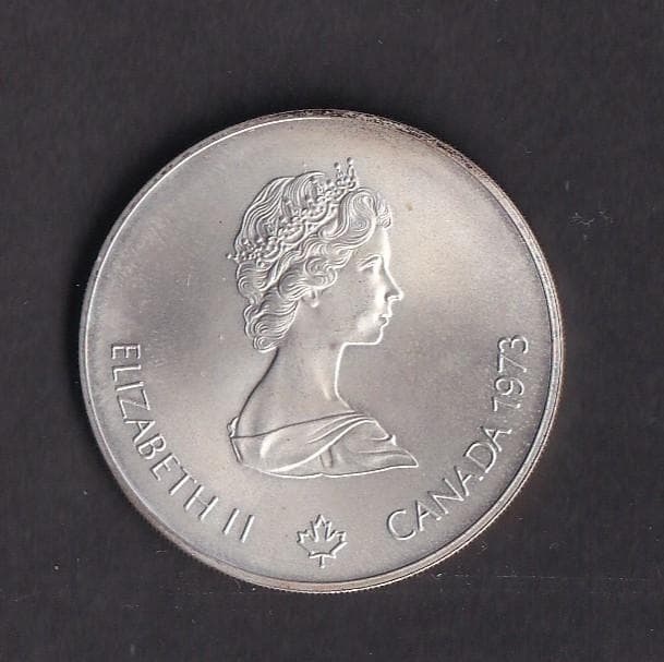カナダ　モントリオールオリンピック　5ドル銀貨
