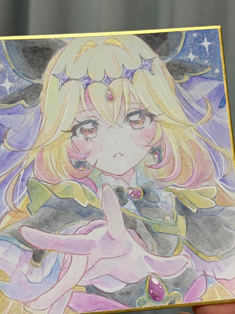 く*み様 手描きイラスト　名探偵プリキュア! キュアアルカナ・シャドウ　ファンア