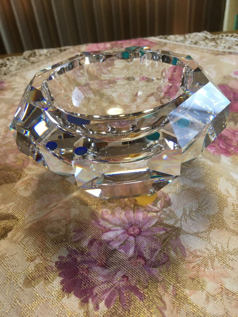 スワロフスキー　オブジェ　小物入れ