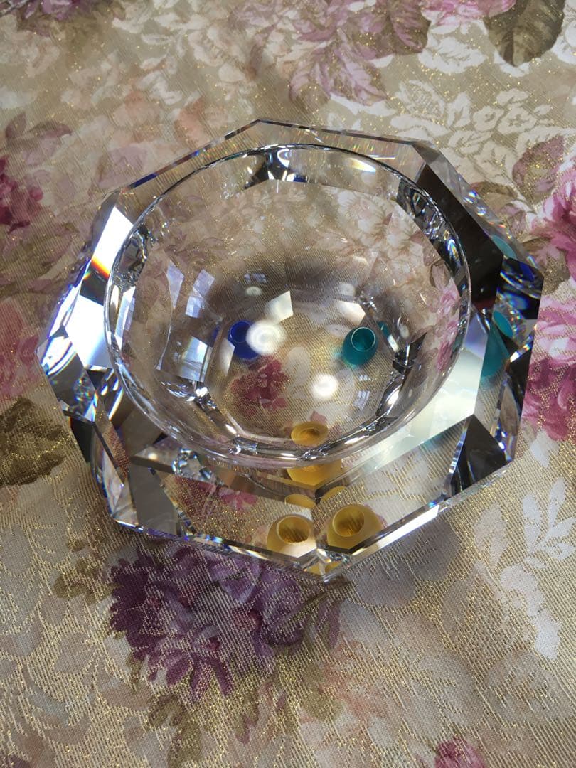 スワロフスキー　オブジェ　小物入れ