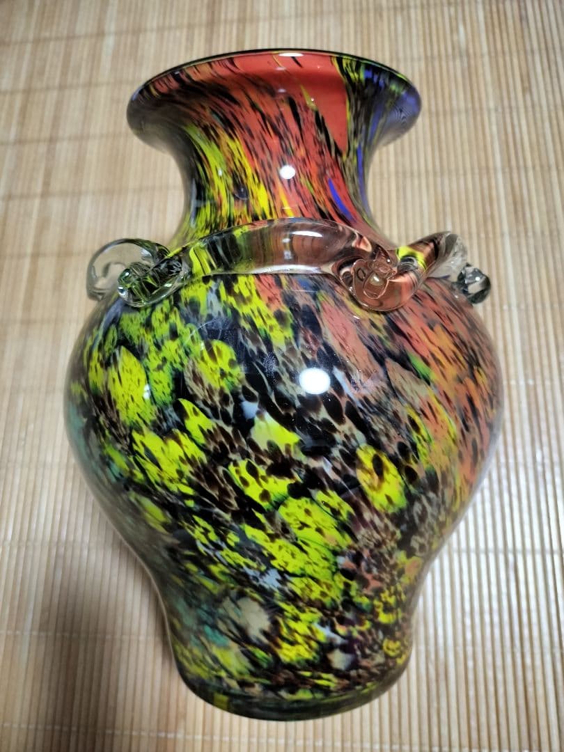 多色ガラス花瓶 インテリア コレクション