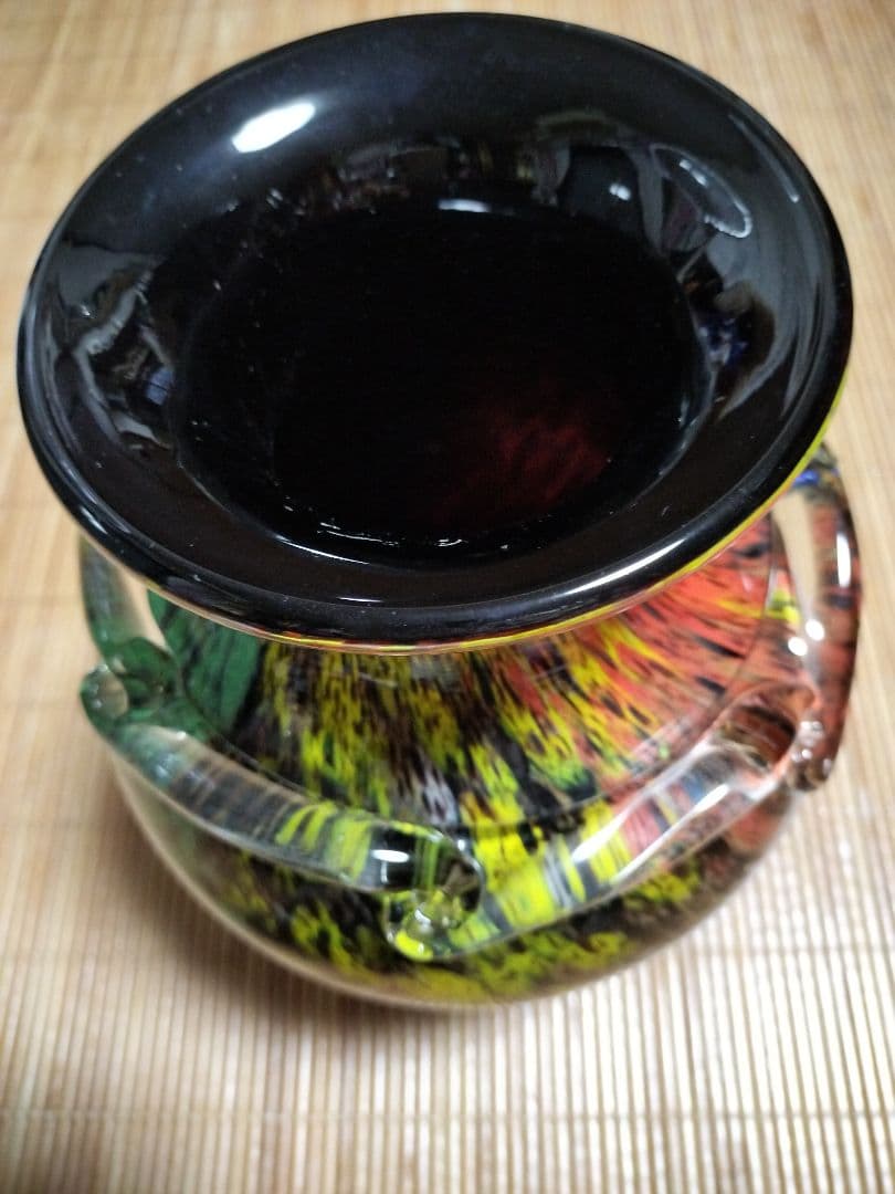 多色ガラス花瓶 インテリア コレクション