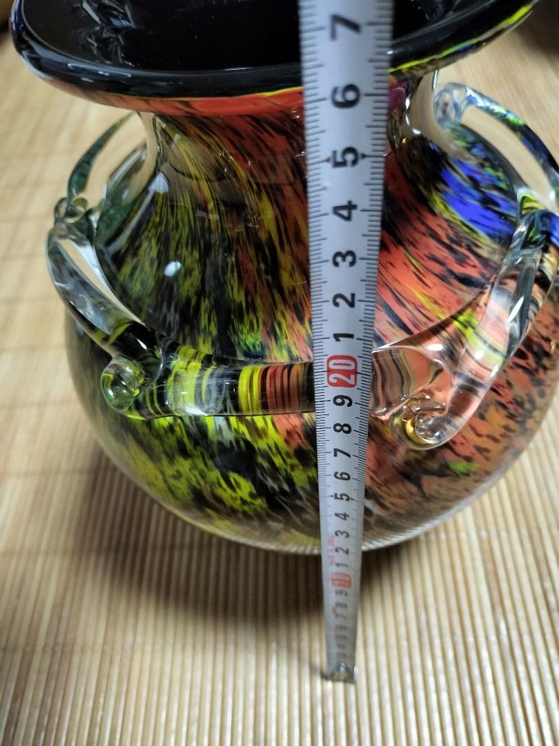 多色ガラス花瓶 インテリア コレクション