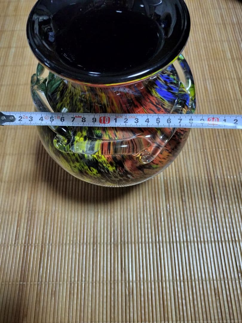 多色ガラス花瓶 インテリア コレクション