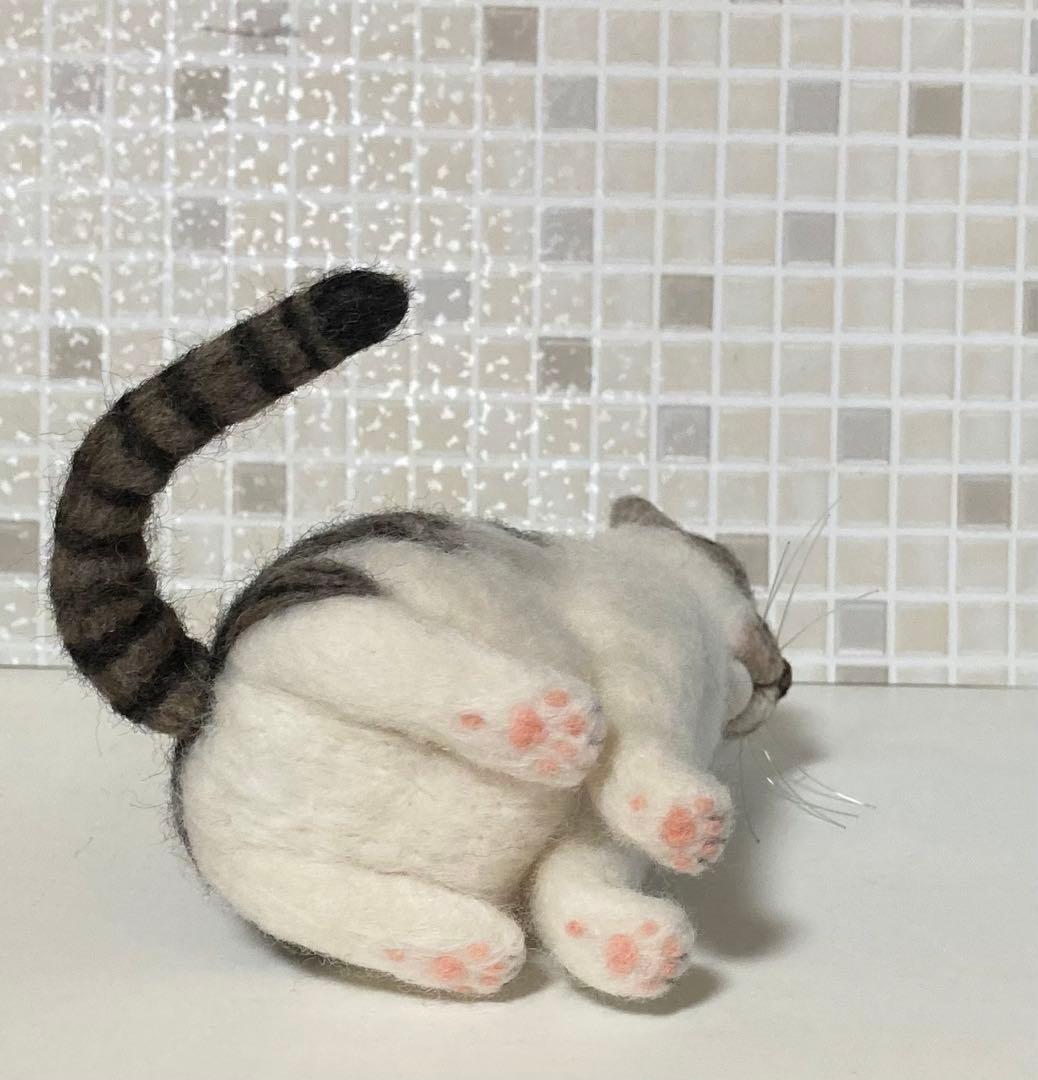 羊毛フェルト 猫 Mサイズ 植毛なし サンプルページ