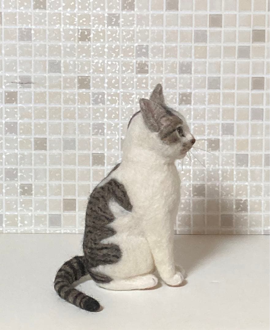 羊毛フェルト 猫 Mサイズ 植毛なし サンプルページ