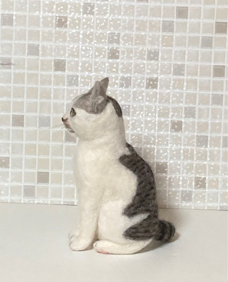 羊毛フェルト 猫 Mサイズ 植毛なし サンプルページ