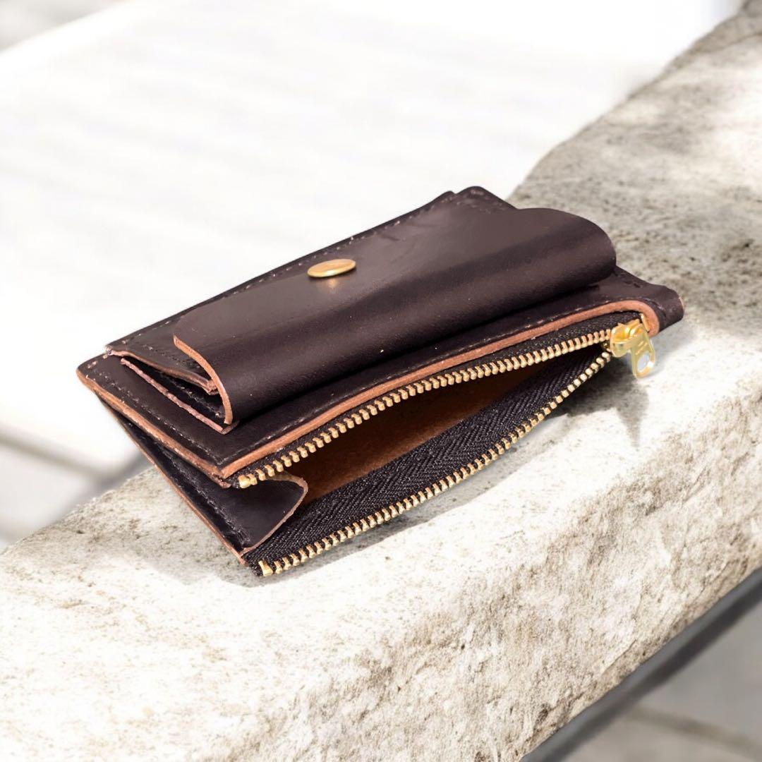 【受注生産】トラッカーウォレット SSsize 革:ホースバット