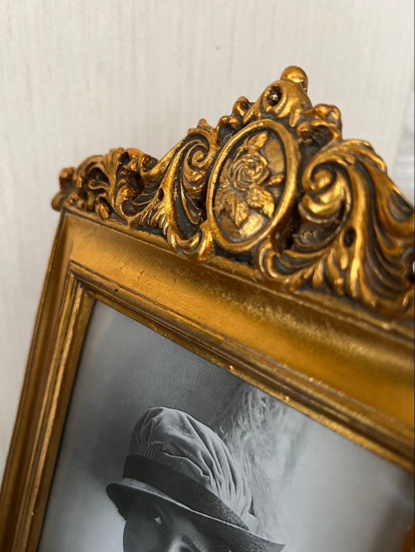 《ヴィンテージ》GOLD木製フォトフレーム◇ヨーロッパ購入