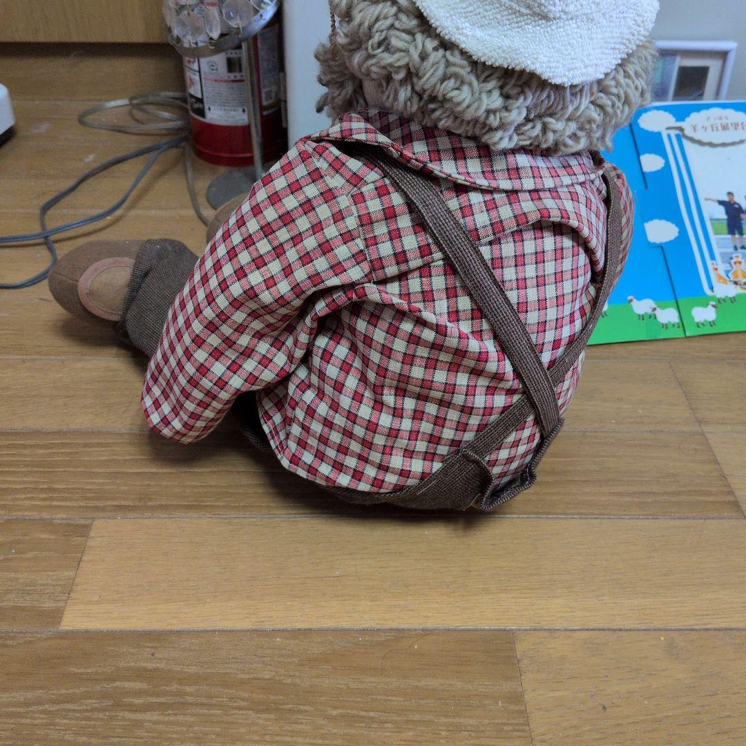 ひげのあるおじいさんの布製人形