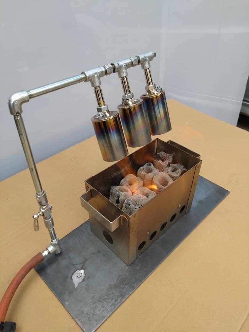 炭火焼きコンロ 火起こし器セット 新品 送料無料 魚介類海鮮漁港漁師飯