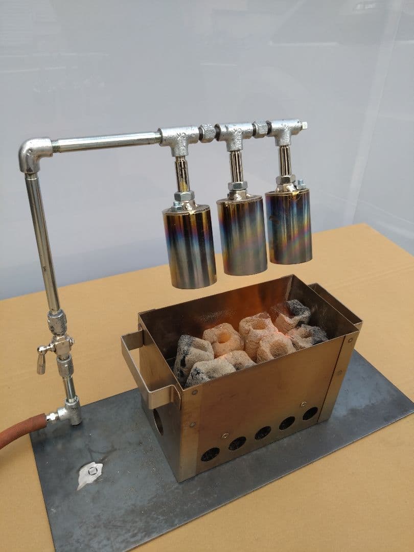 炭火焼きコンロ 火起こし器セット 新品 送料無料 魚介類海鮮漁港漁師飯