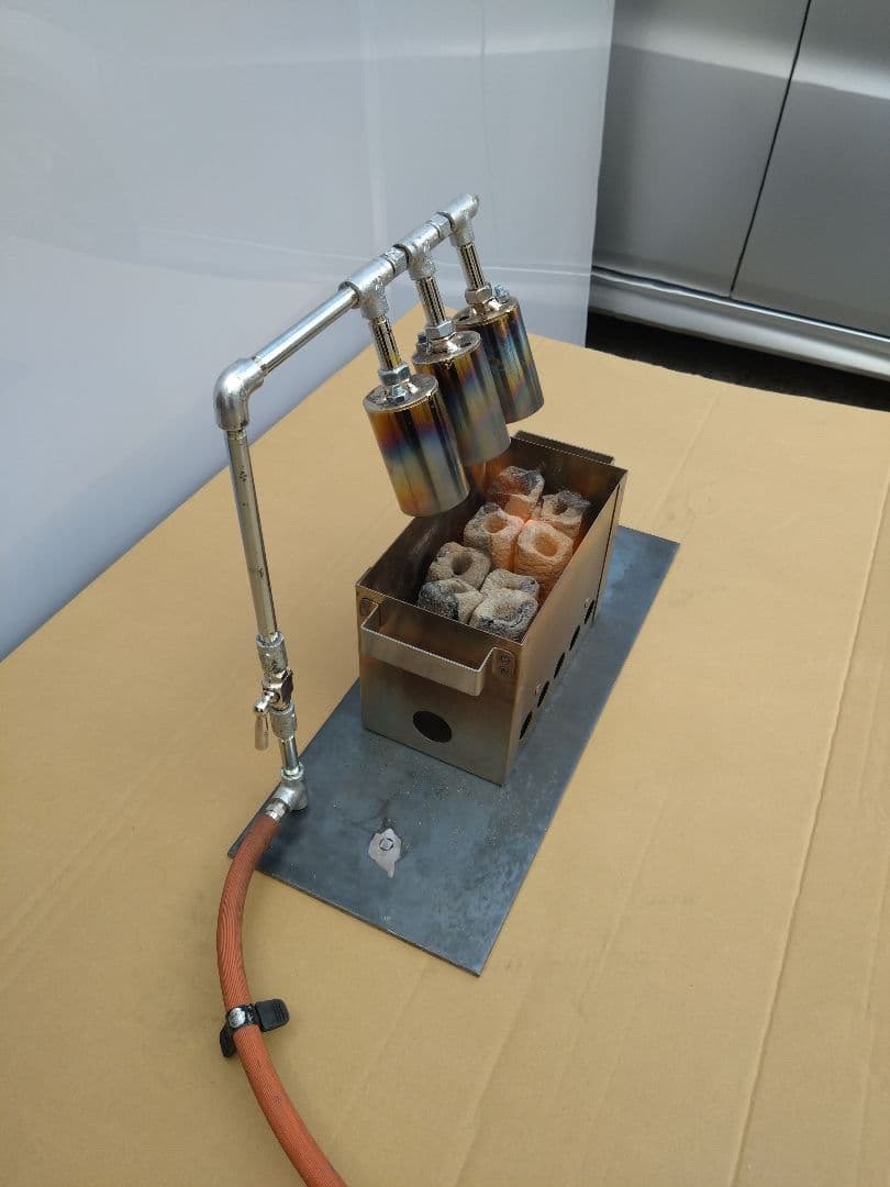 炭火焼きコンロ 火起こし器セット 新品 送料無料 魚介類海鮮漁港漁師飯