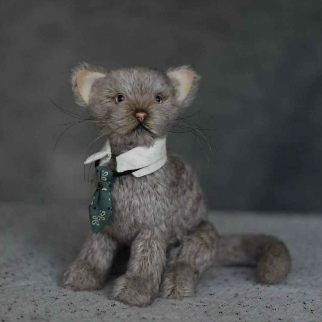 ボス猫 ねこ アーティストベア 海外作家様 ハンドメイド OOAK