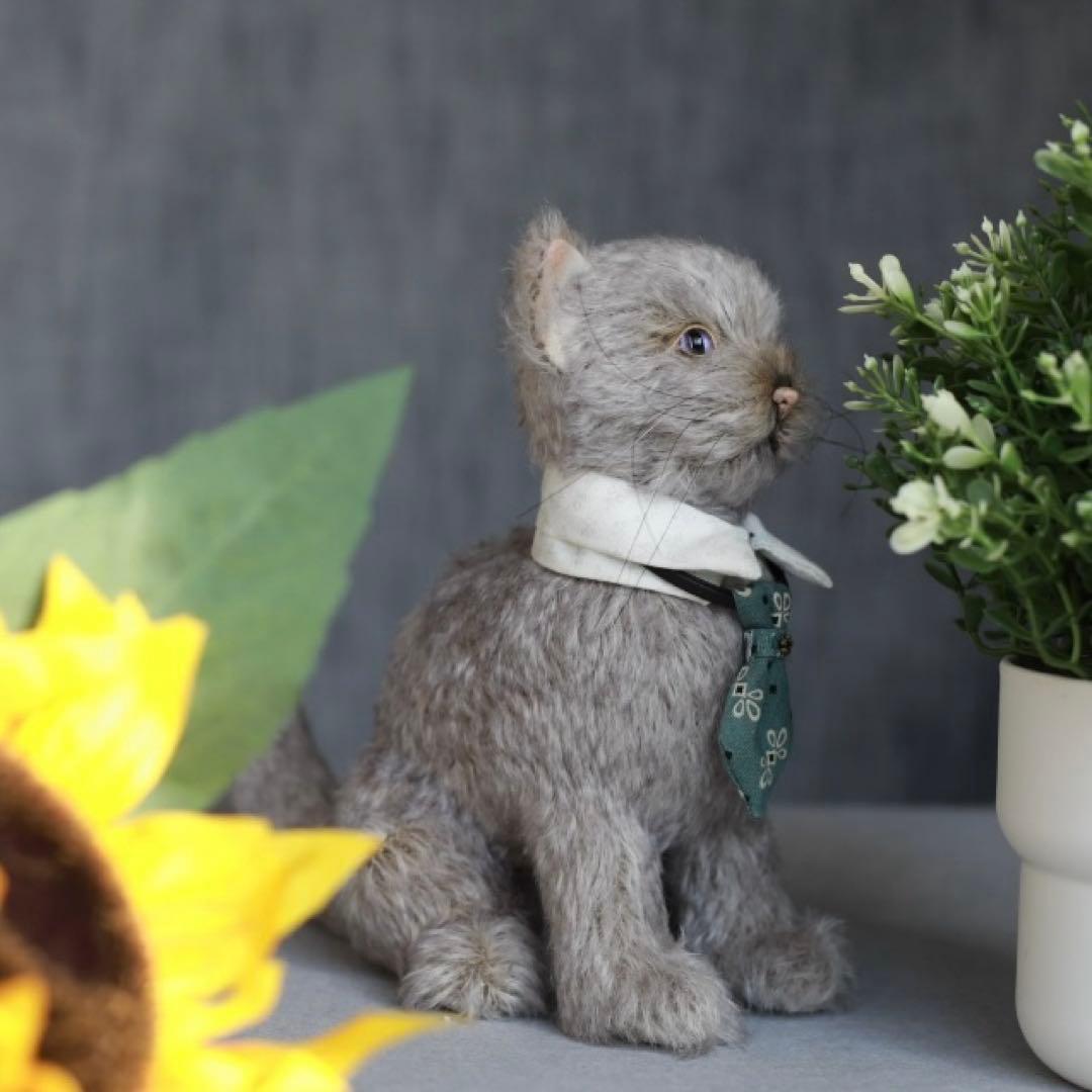 ボス猫 ねこ アーティストベア 海外作家様 ハンドメイド OOAK