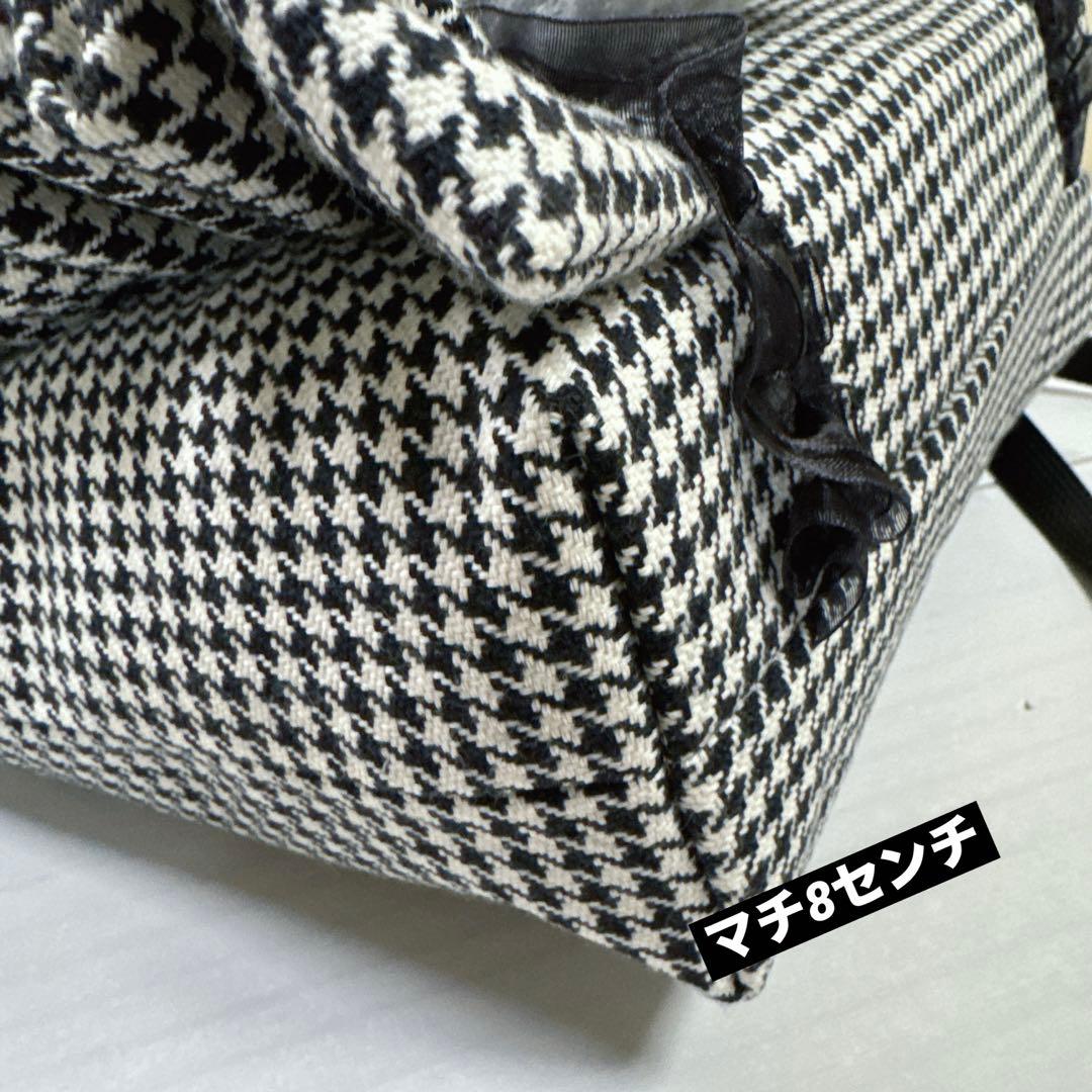 ゆ*ら様 コヤンイサムチョン♡ハチワレにゃん勢揃い！千鳥格子のトートバッグ♡ジョ