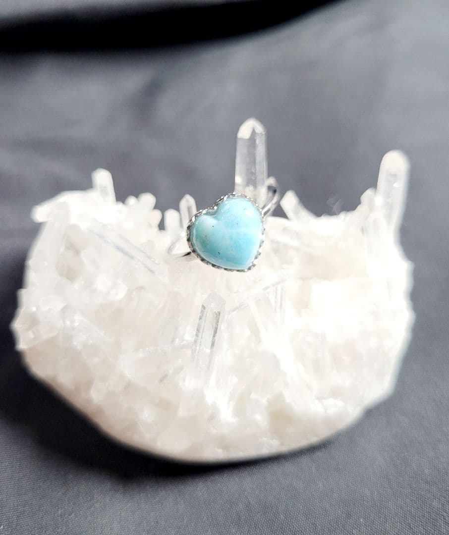 カリブの青き奇跡 ラリマーリング(鑑別書、ケース付き)