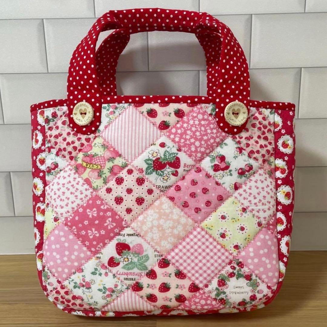 マーガレット＆ソフィー　トートバッグ　パッチワーク　レディース