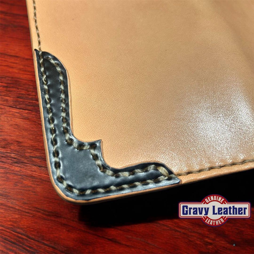 Gravy Leather 栃木サドルレザー×コードバン ロング ウォレット