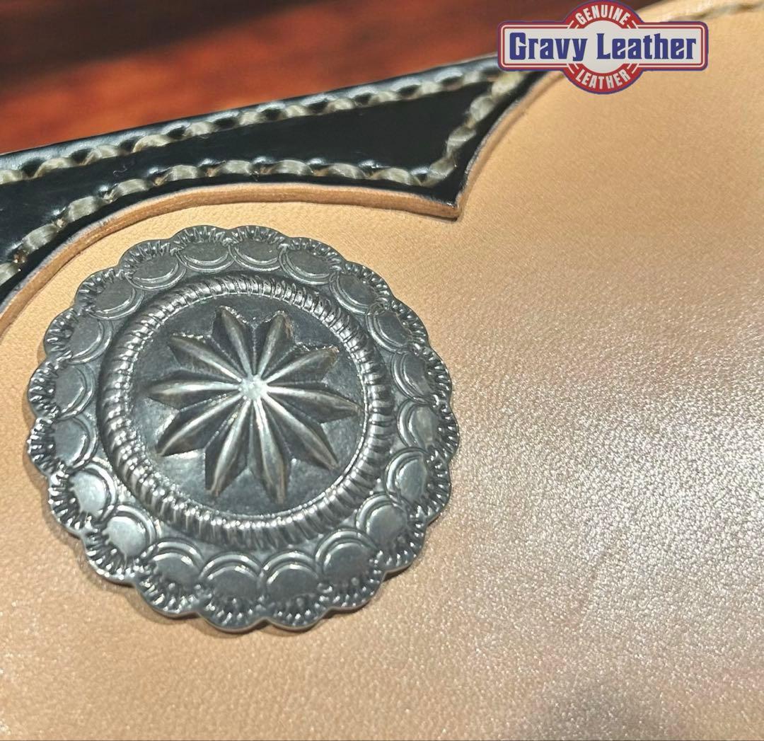 Gravy Leather 栃木サドルレザー×コードバン ロング ウォレット