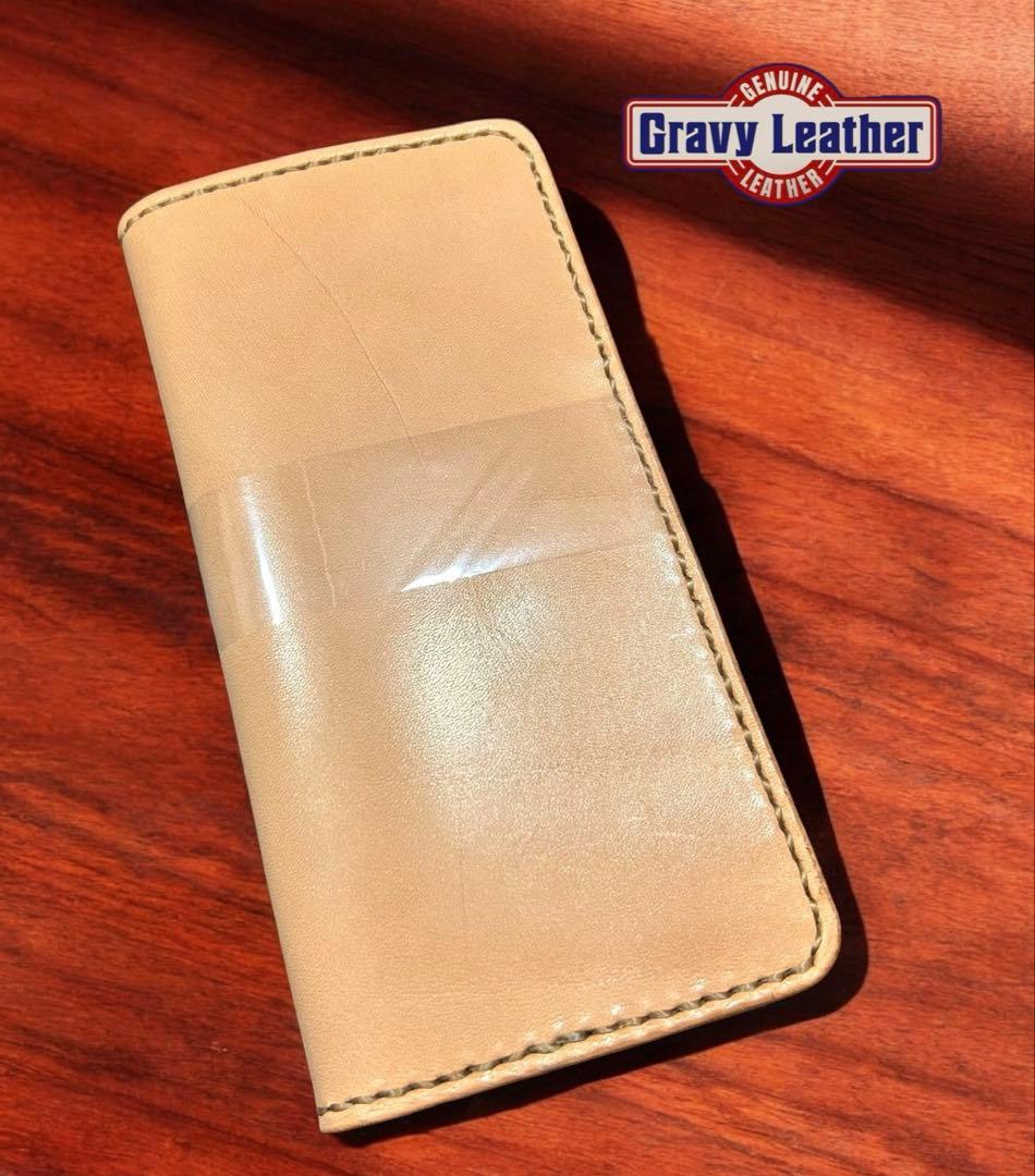 Gravy Leather 栃木サドルレザー×コードバン ロング ウォレット