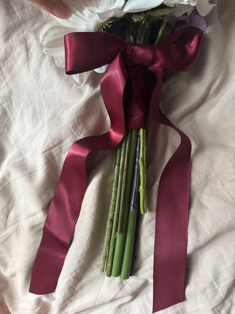 【S.H.mama】 アーティフィシャルフラワーブーケ　ブートニアつき