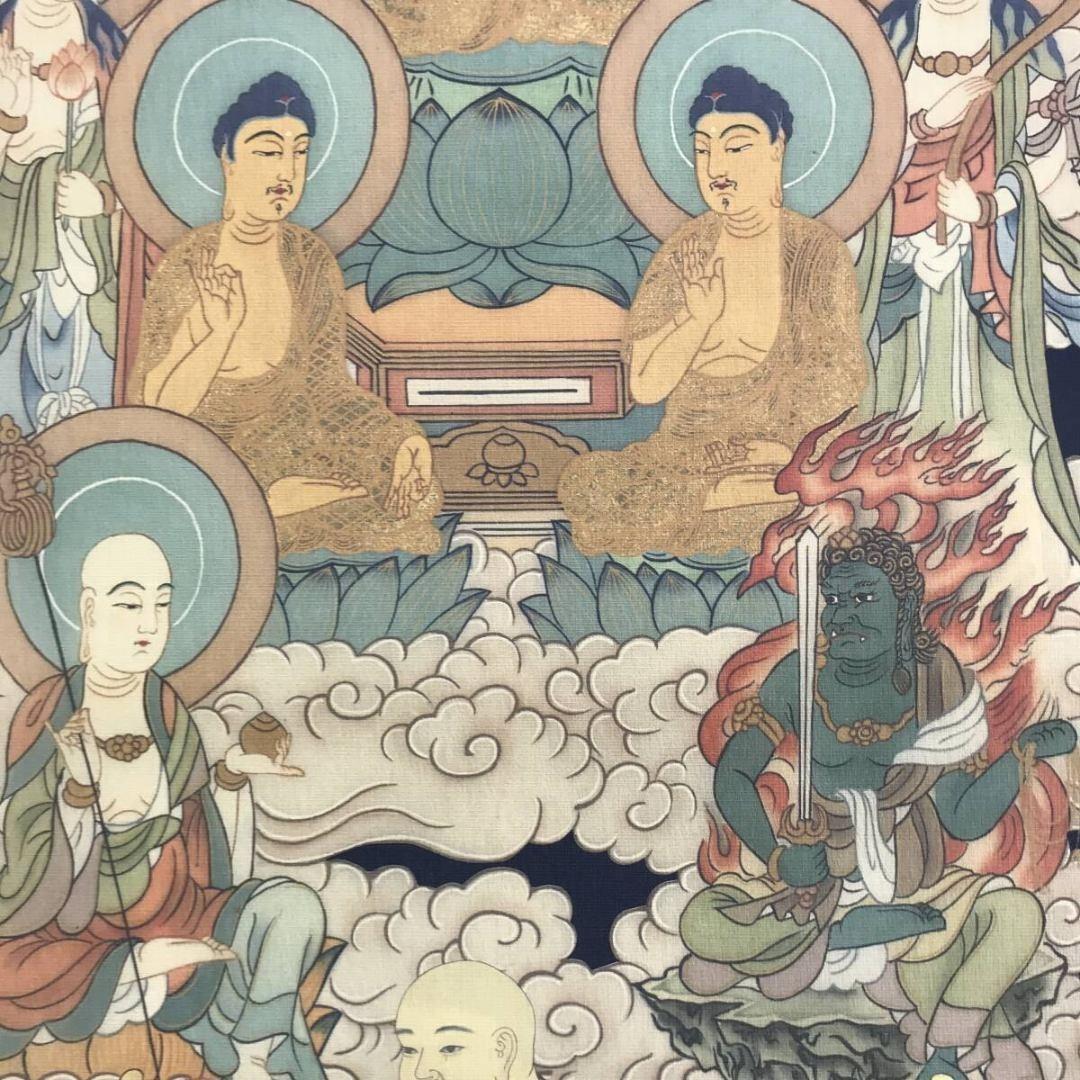 複製/弘法大師/十三仏図/工芸品/仏掛軸/掛軸/名家伝来/AK-653