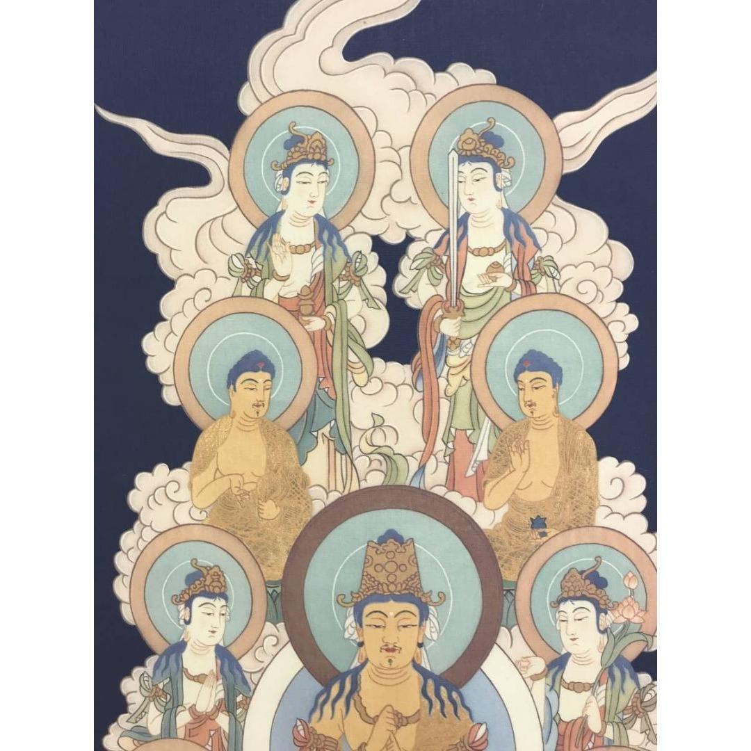 複製/弘法大師/十三仏図/工芸品/仏掛軸/掛軸/名家伝来/AK-653