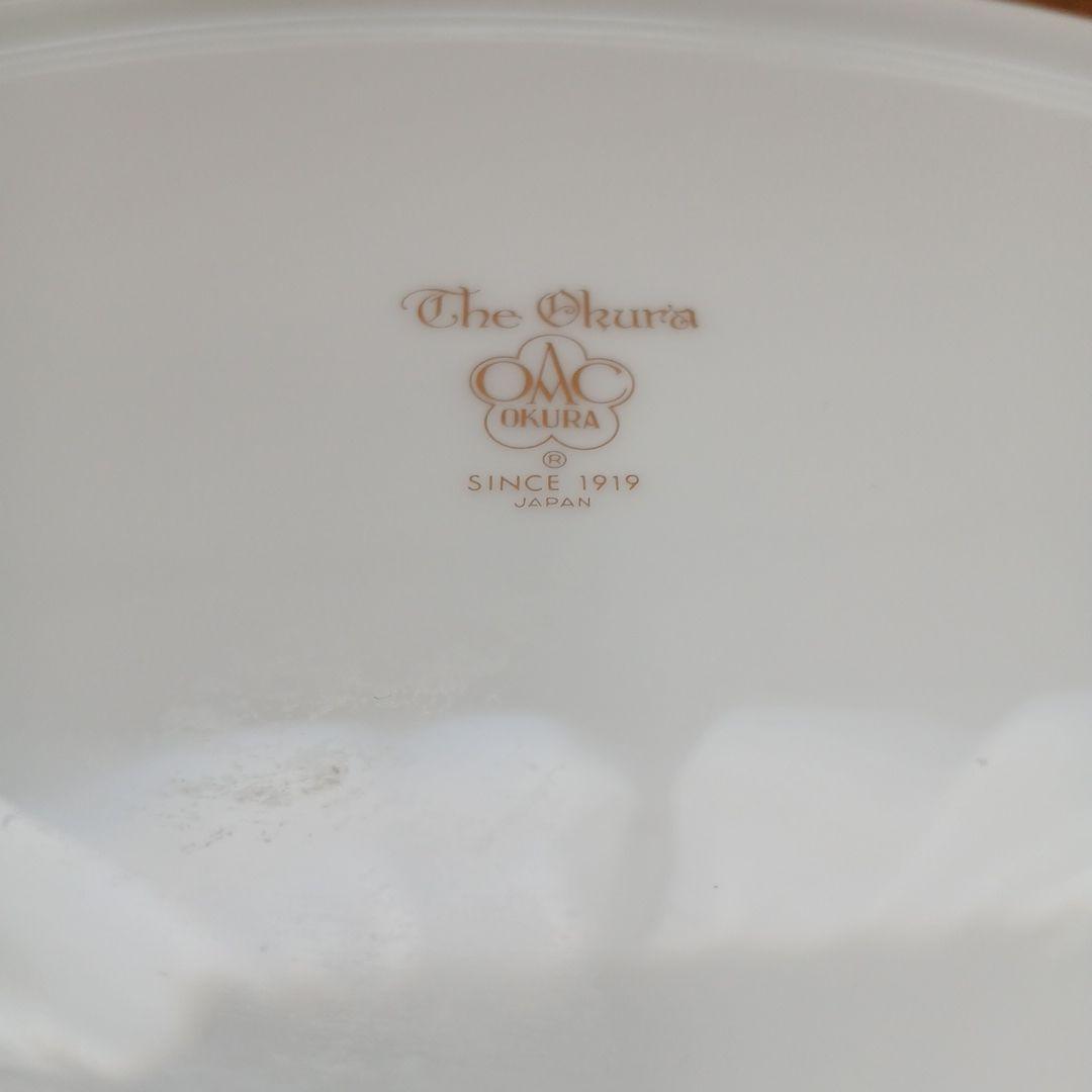大倉陶園 オーバルプレート 1枚 金彩 the okura 皿 オオクラ
