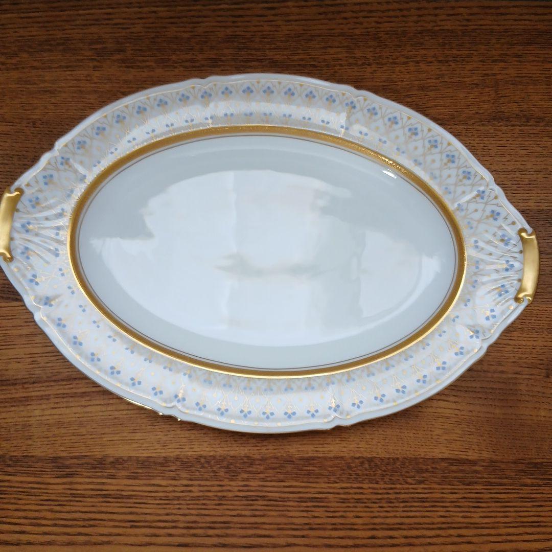 大倉陶園 オーバルプレート 1枚 金彩 the okura 皿 オオクラ