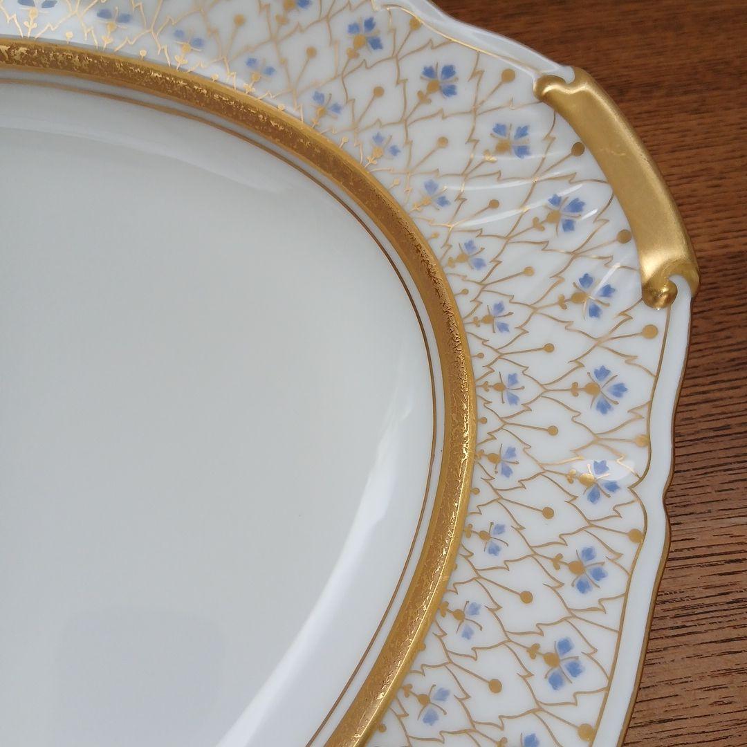 大倉陶園 オーバルプレート 1枚 金彩 the okura 皿 オオクラ