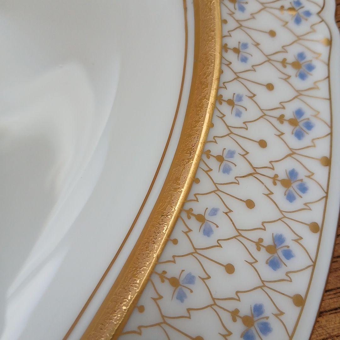 大倉陶園 オーバルプレート 1枚 金彩 the okura 皿 オオクラ