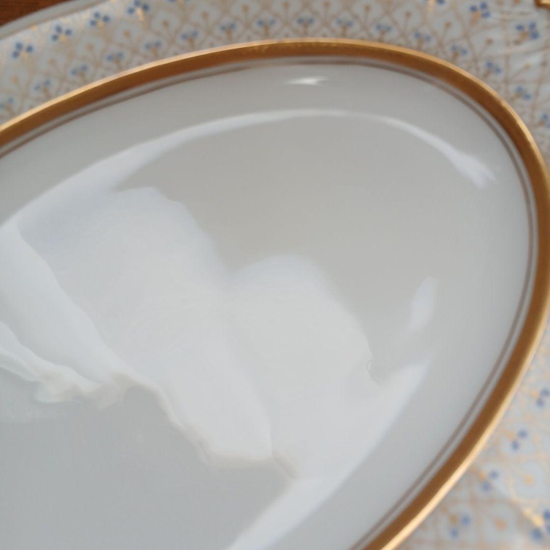 大倉陶園 オーバルプレート 1枚 金彩 the okura 皿 オオクラ