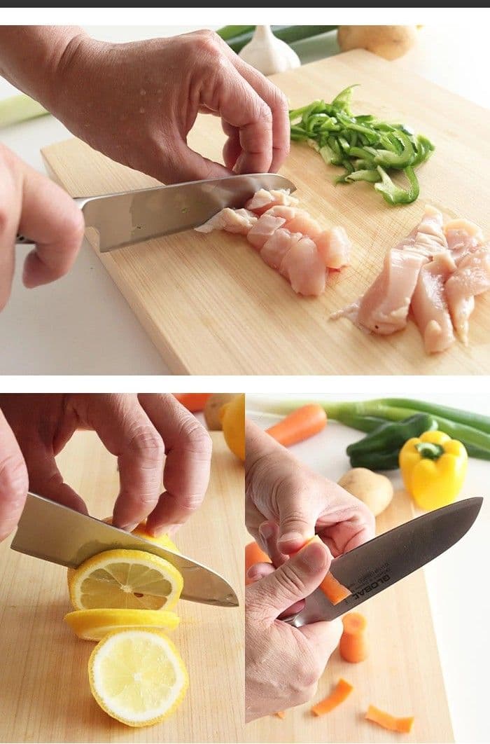 グローバル 三徳包丁 GS-109 刃渡り12cm 両刃 YOSHIKIN