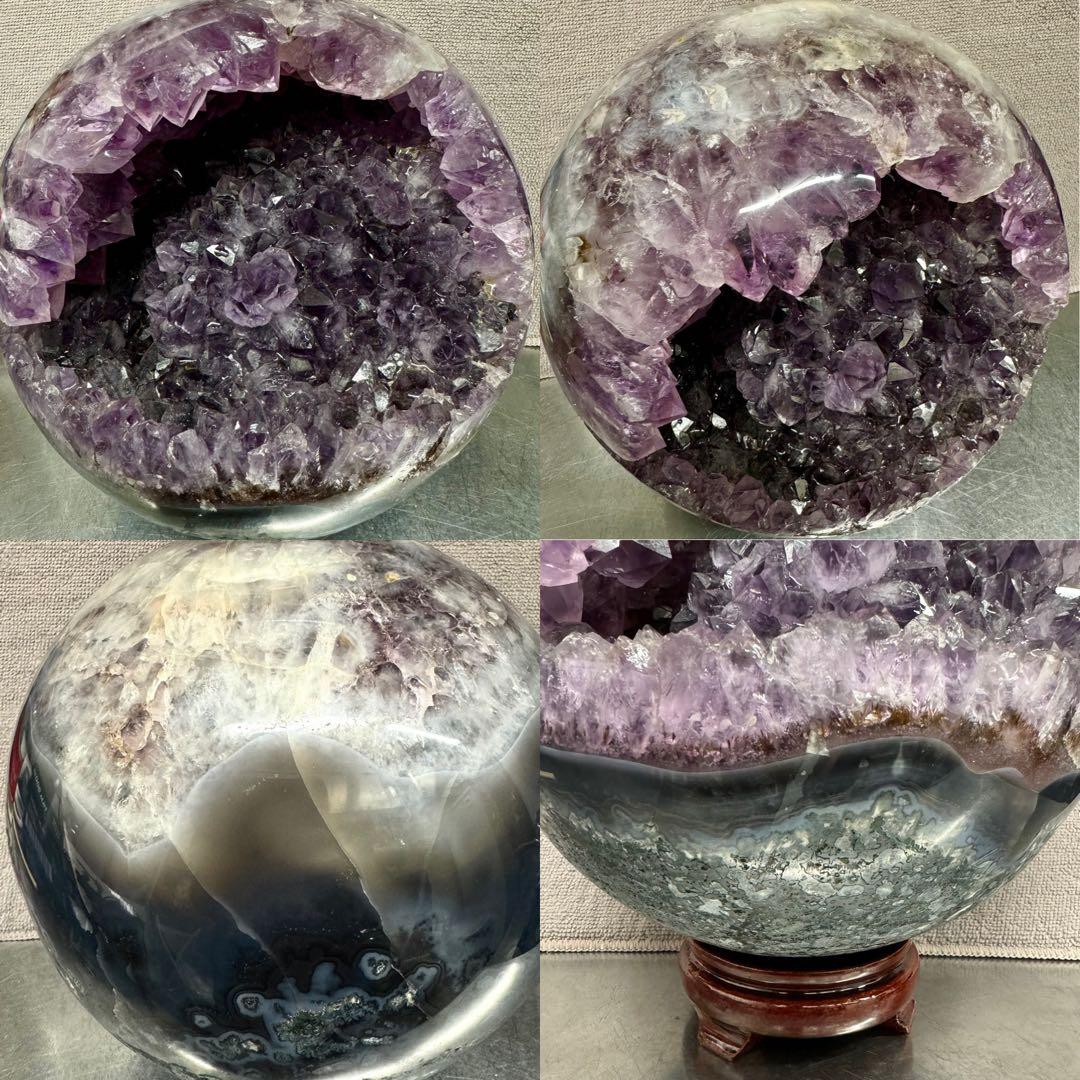 アメジスト Amethyst 紫水晶 原石 笑口 パワーストーン 開運 風水