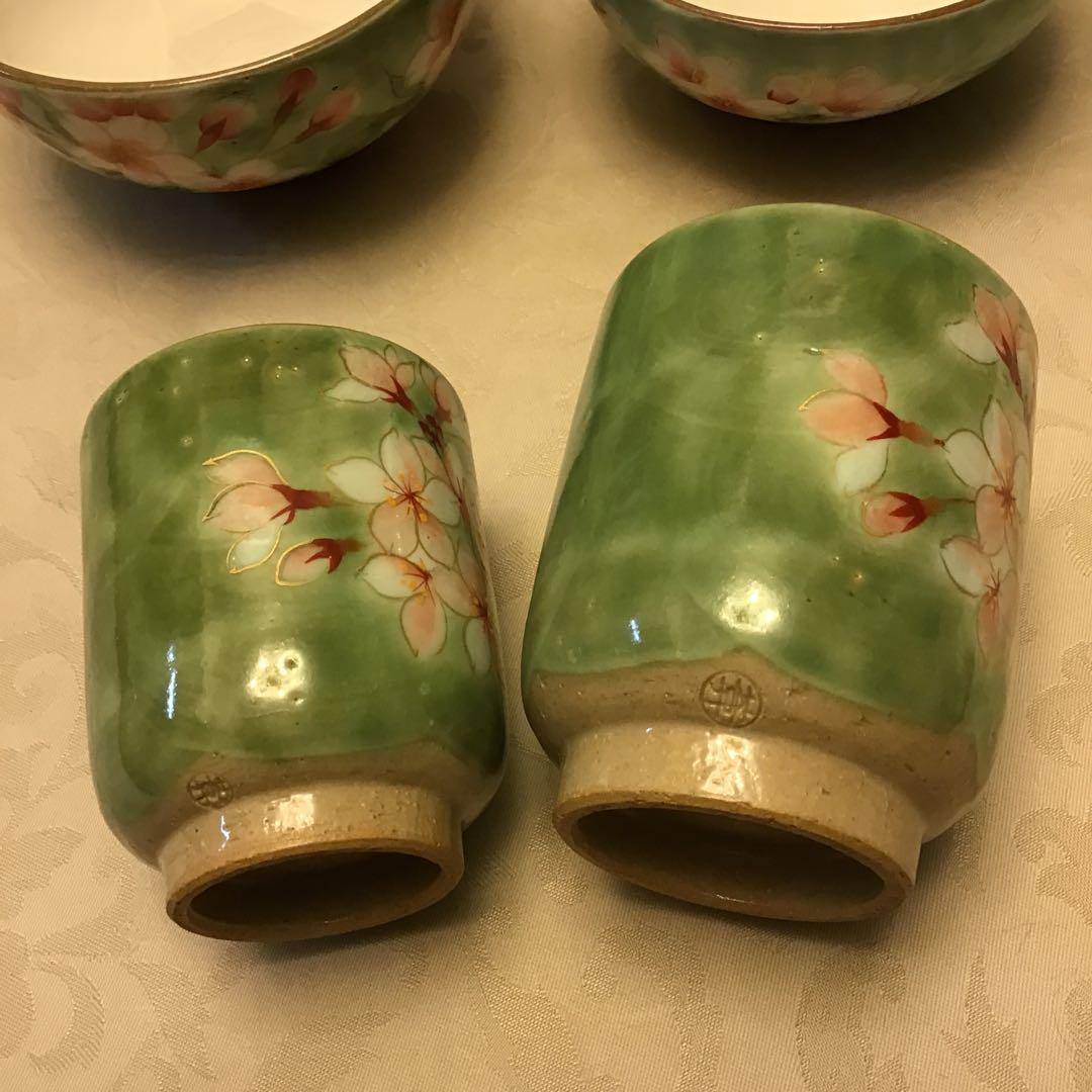 陶あん　清水焼　京焼　夫婦茶碗、お湯呑みセット❣️