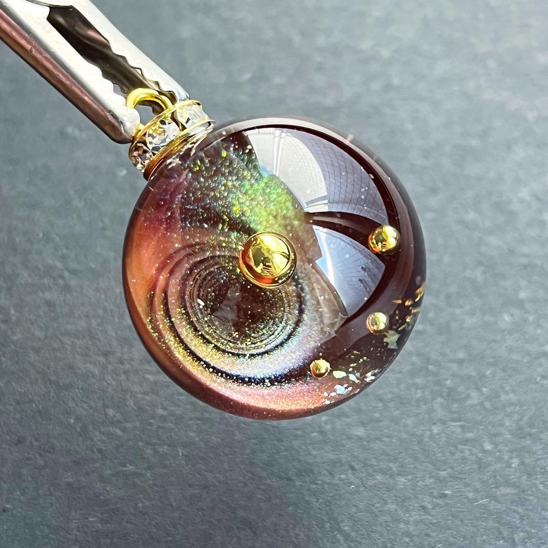 【ハンドメイド】宇宙玉25mm２個・宇宙玉専用台座