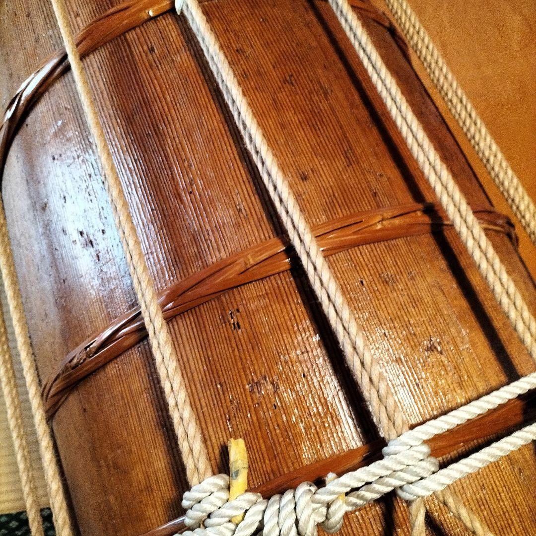 2,3尺長桶胴太鼓　時代物　中古品②