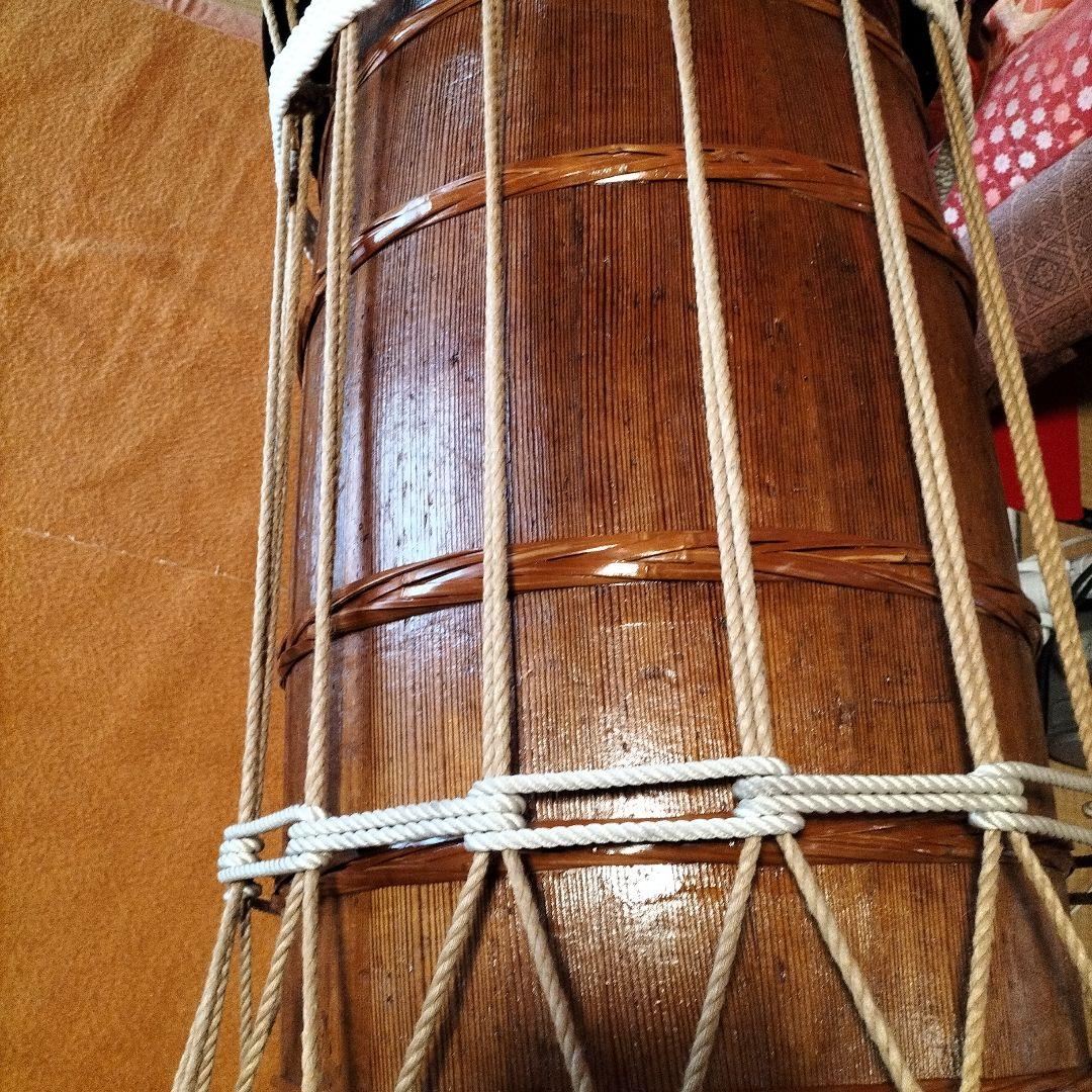 2,3尺長桶胴太鼓　時代物　中古品②