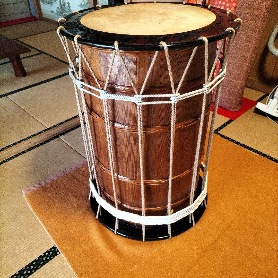 2,3尺長桶胴太鼓　時代物　中古品②