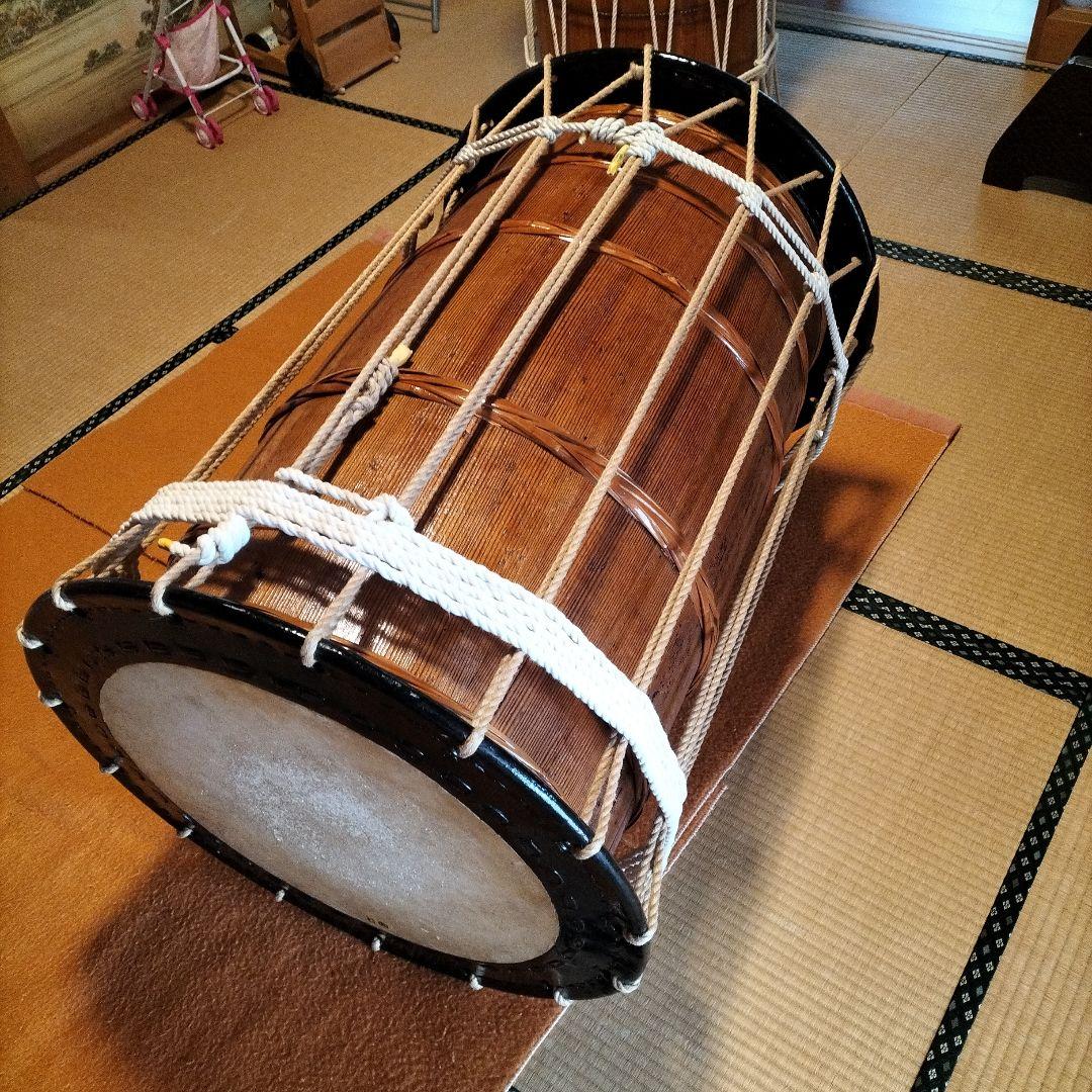 2,3尺長桶胴太鼓　時代物　中古品②