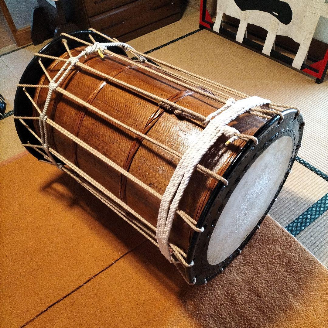 2,3尺長桶胴太鼓　時代物　中古品②