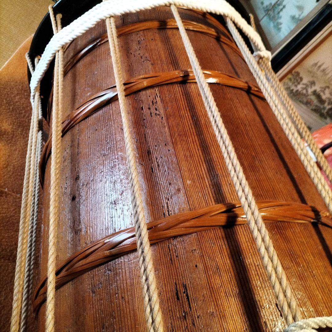 2,3尺長桶胴太鼓　時代物　中古品②
