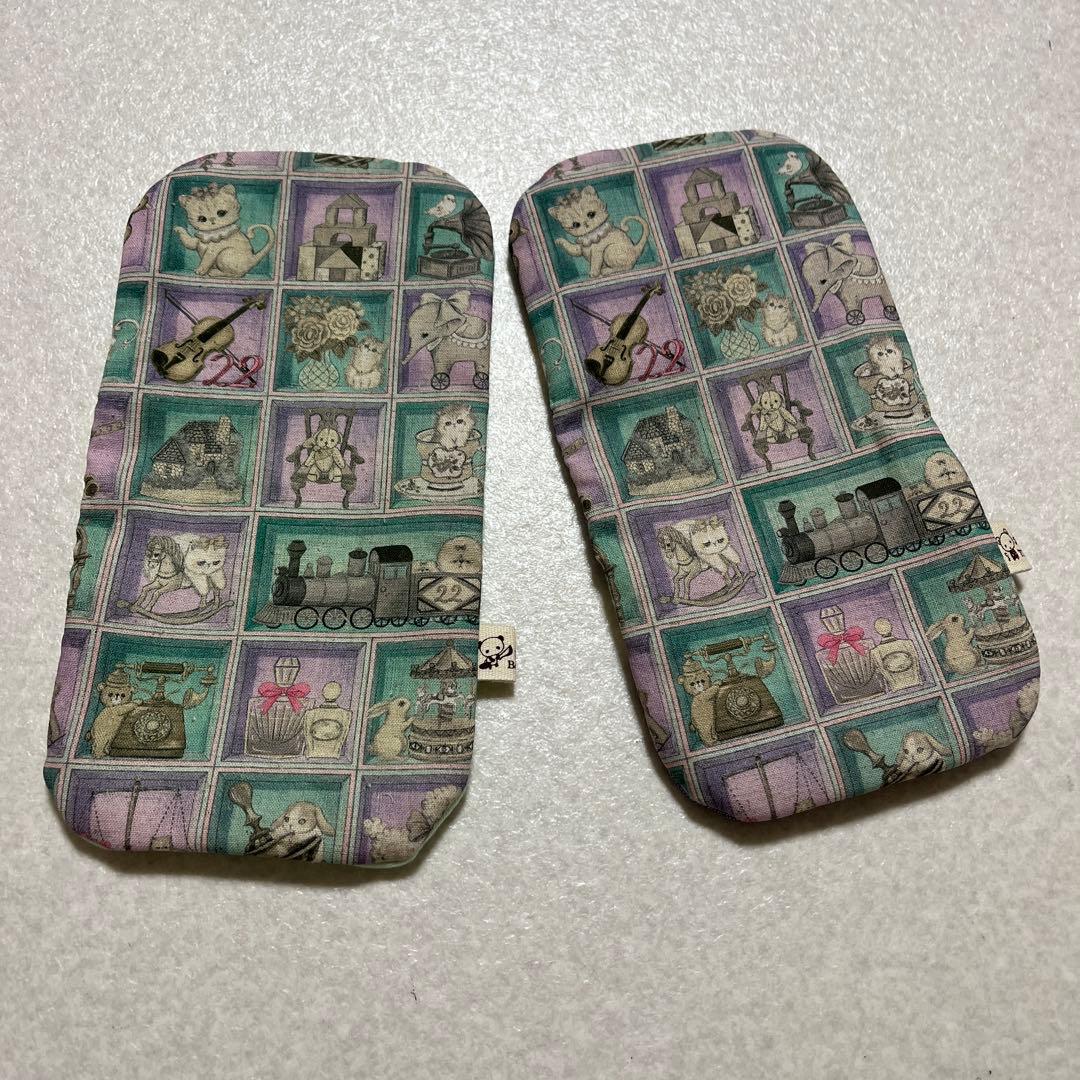 ちょっと大きめハーフハンカチ　ガーゼ　yukiemonファブリック生地使用