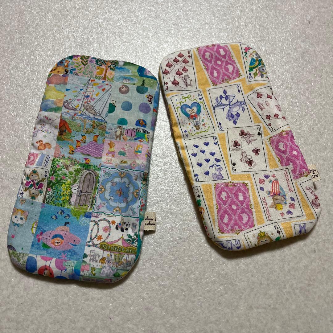 ちょっと大きめハーフハンカチ　ガーゼ　yukiemonファブリック生地使用