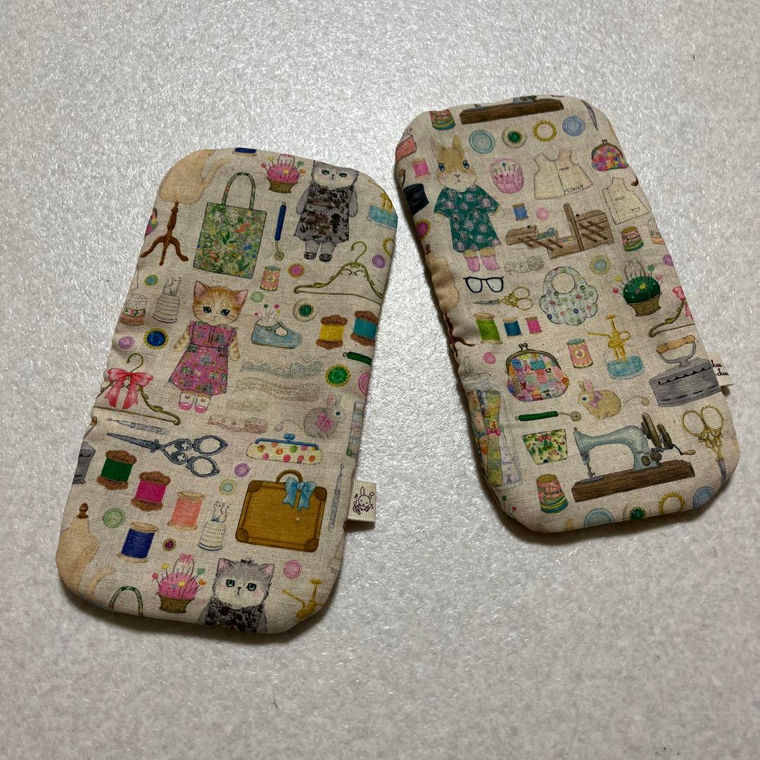 ちょっと大きめハーフハンカチ　ガーゼ　yukiemonファブリック生地使用