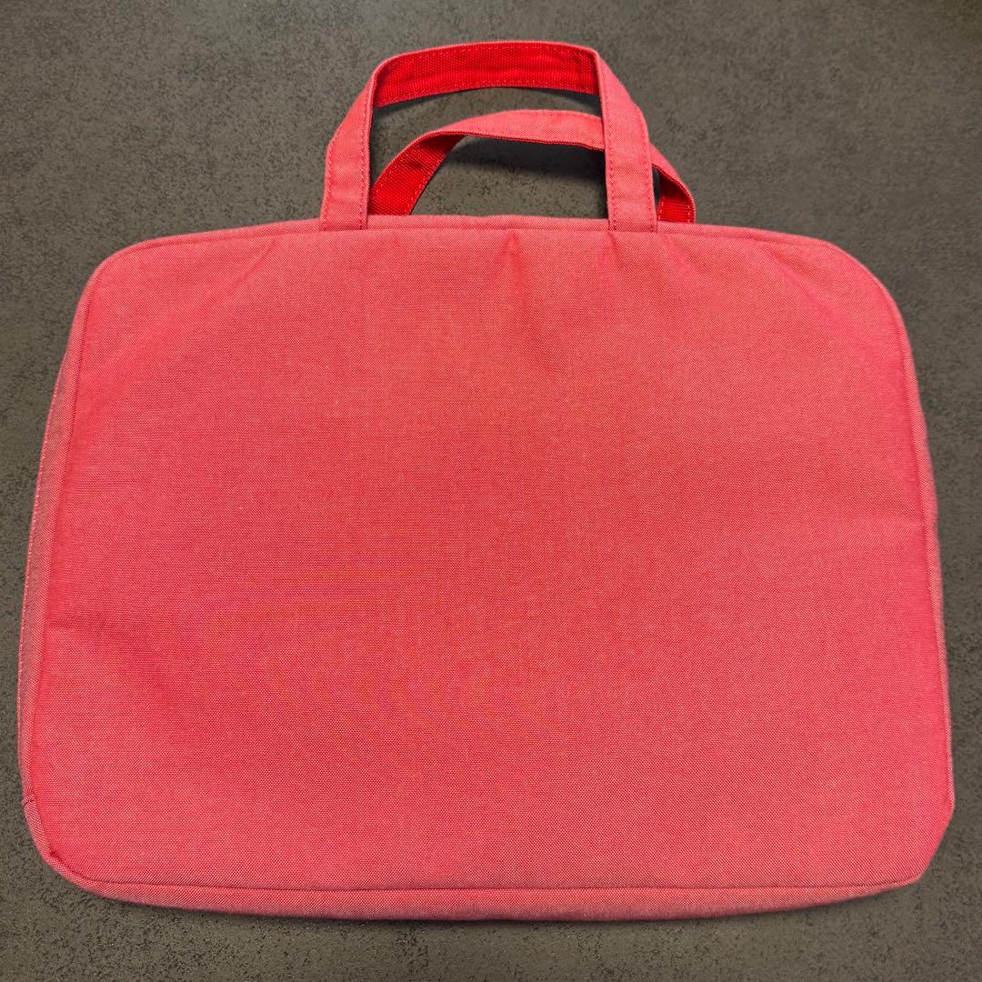 【美品】ファミリア　デニム　PCケース　赤