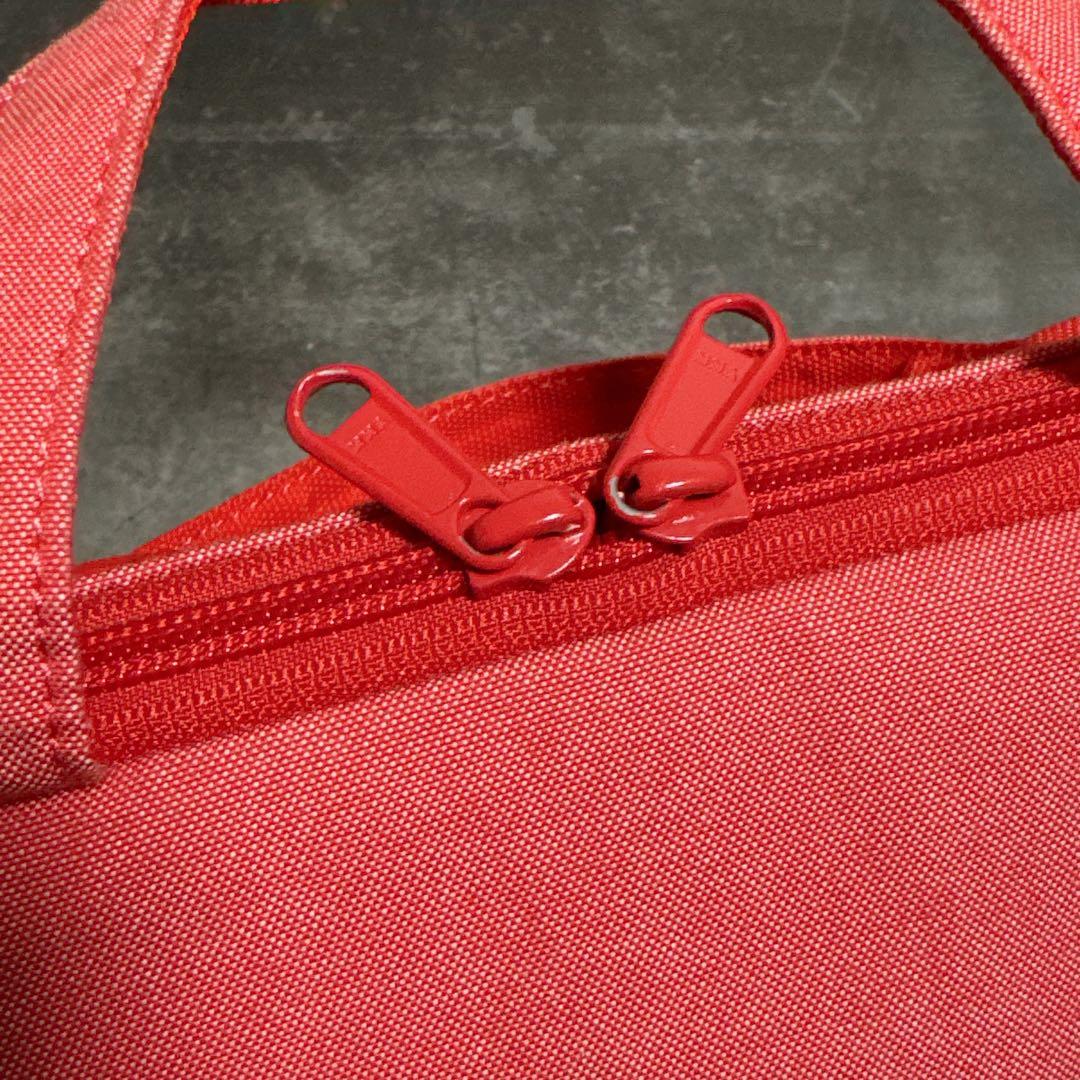 【美品】ファミリア　デニム　PCケース　赤