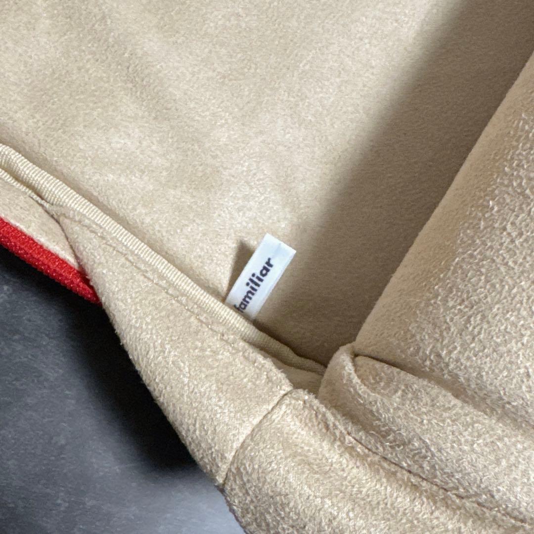 【美品】ファミリア　デニム　PCケース　赤