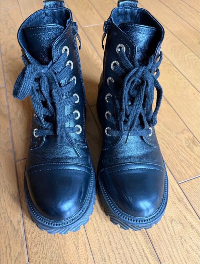 CHANEL★ブーツ　ライダー シューズ★ラインストーン★ノベルティ